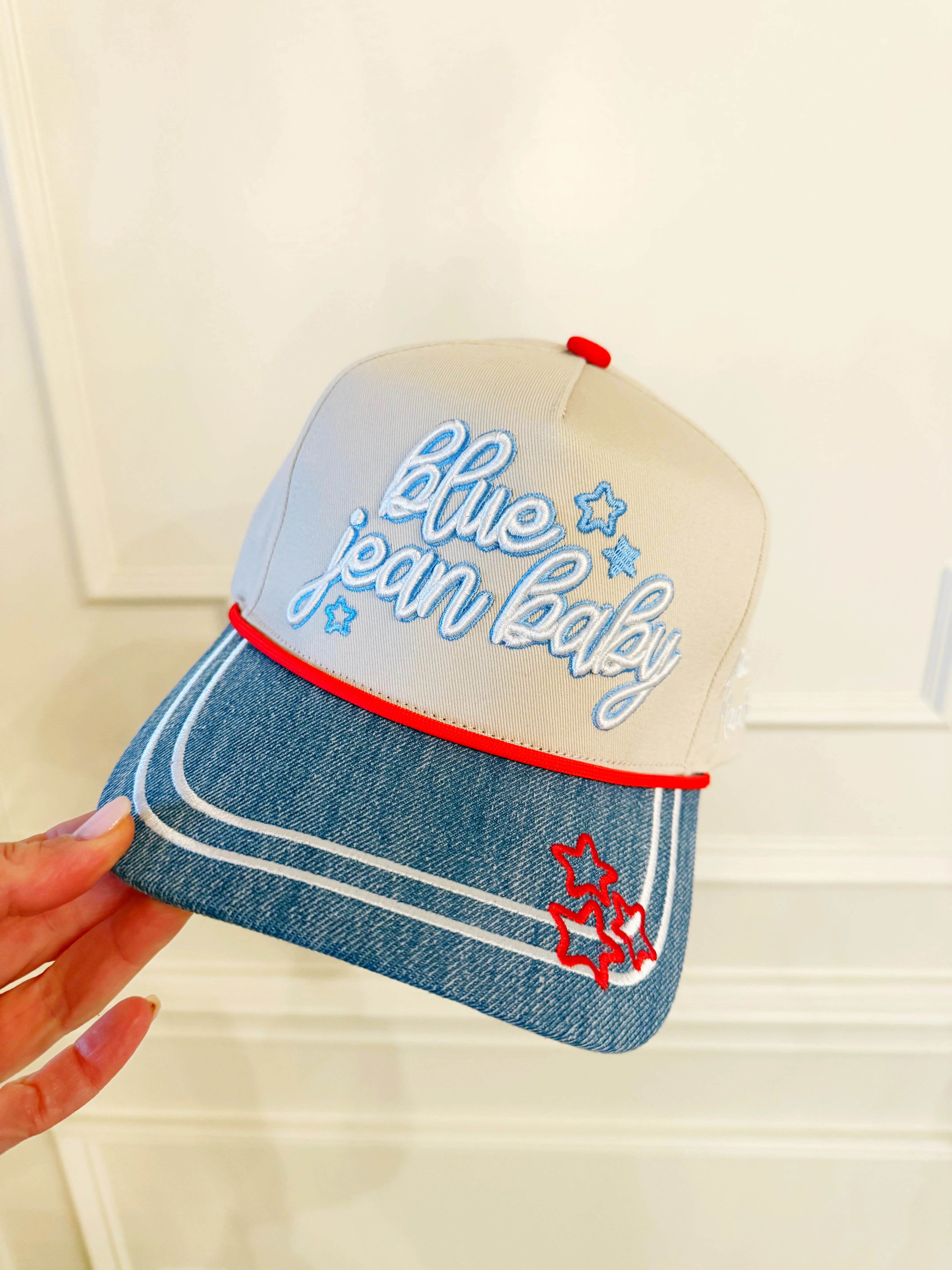 Blue Jean Baby Hat- Pre Order