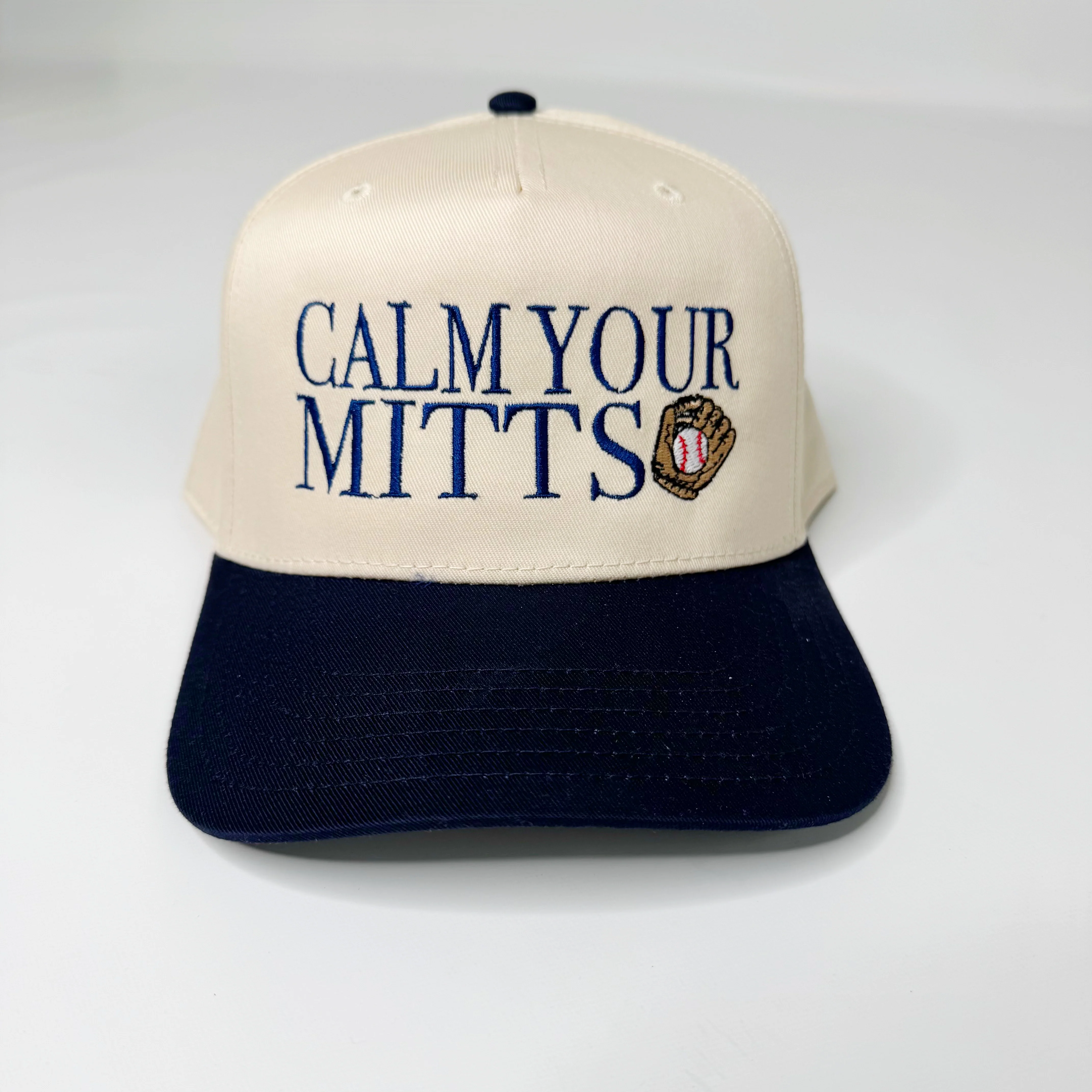 Baseball Calm Your Mitts Trucker Hat - Image 10