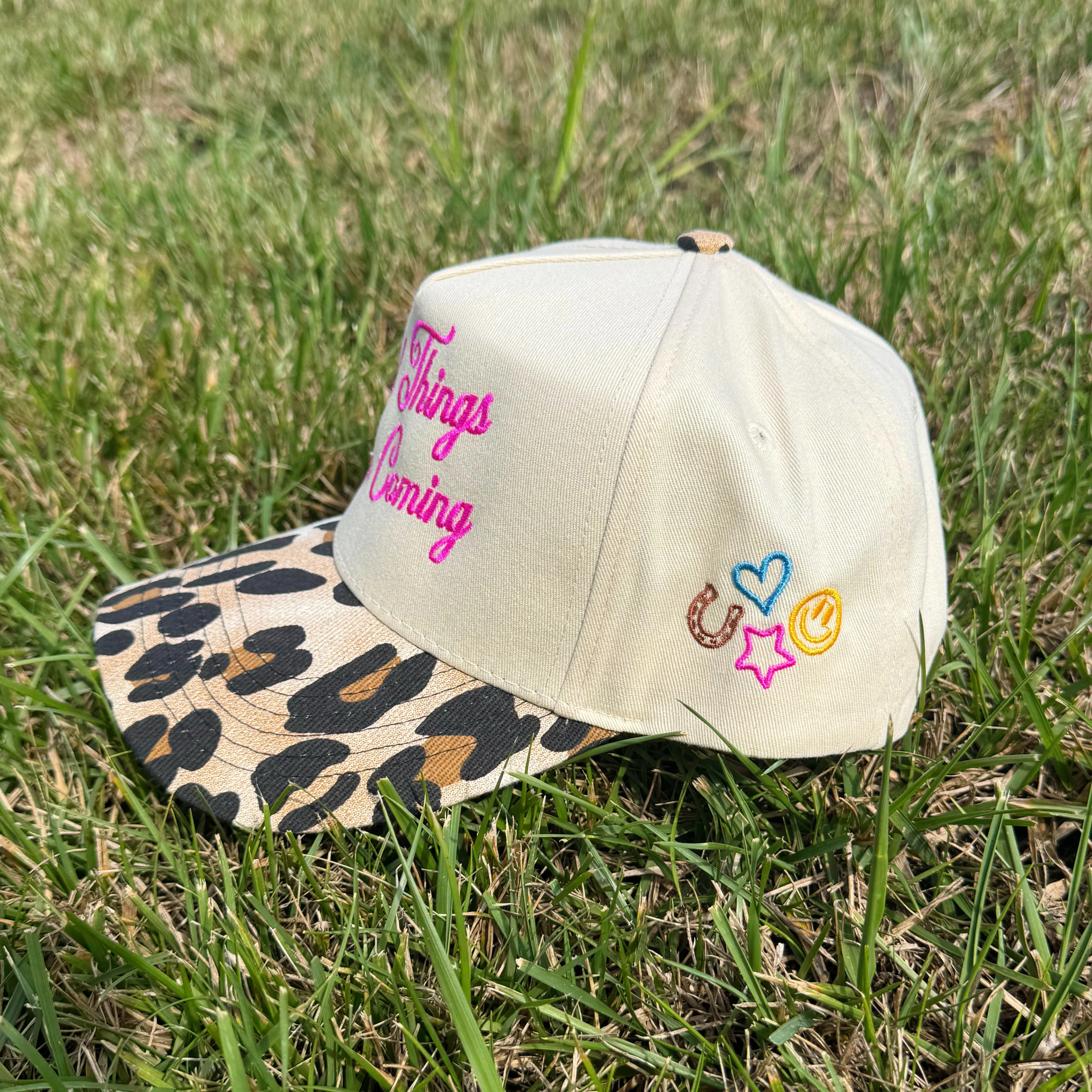 Good Things Are Coming Leopard Hat-Pre Order - Image 2