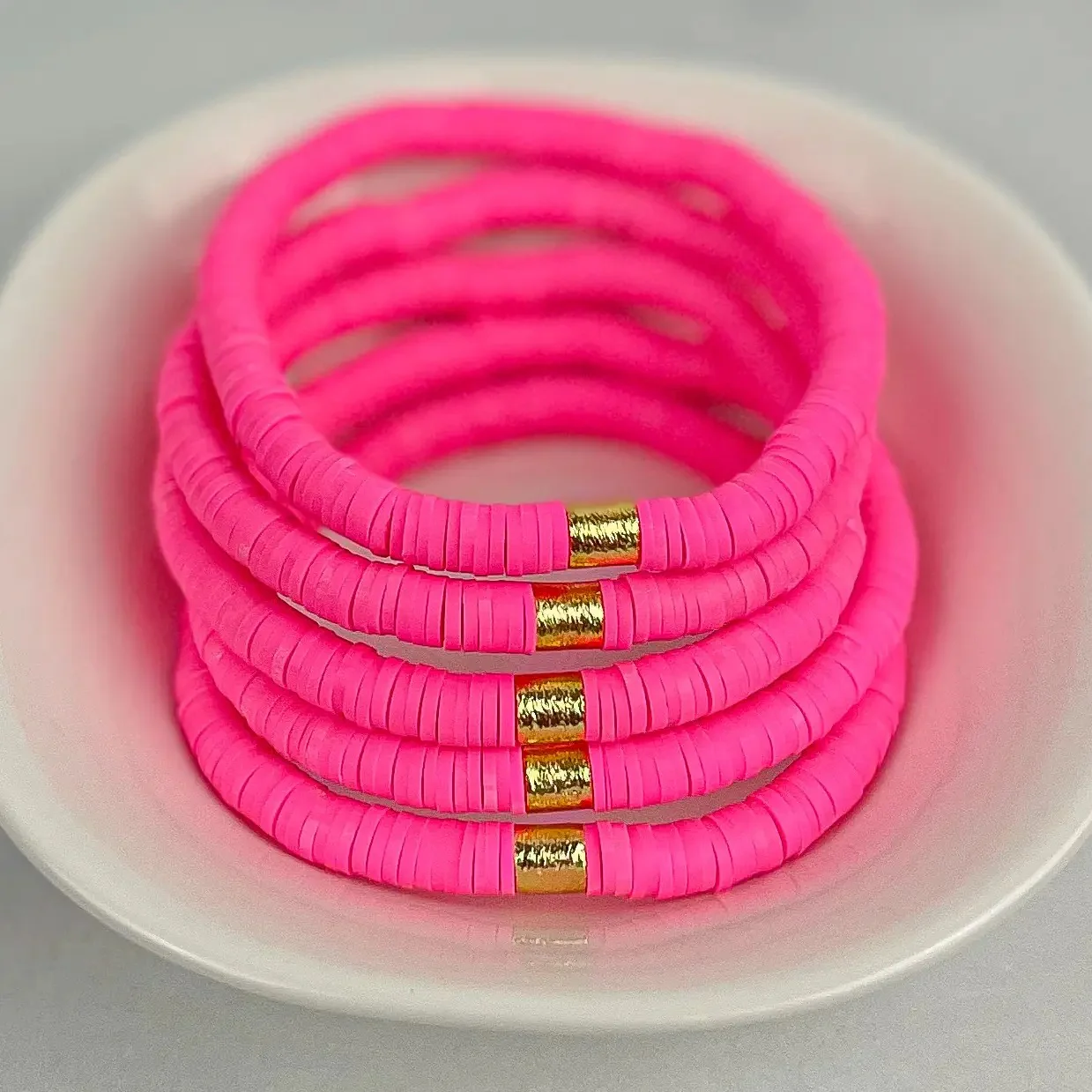 Heishi Stacking Bracelet - Image 3