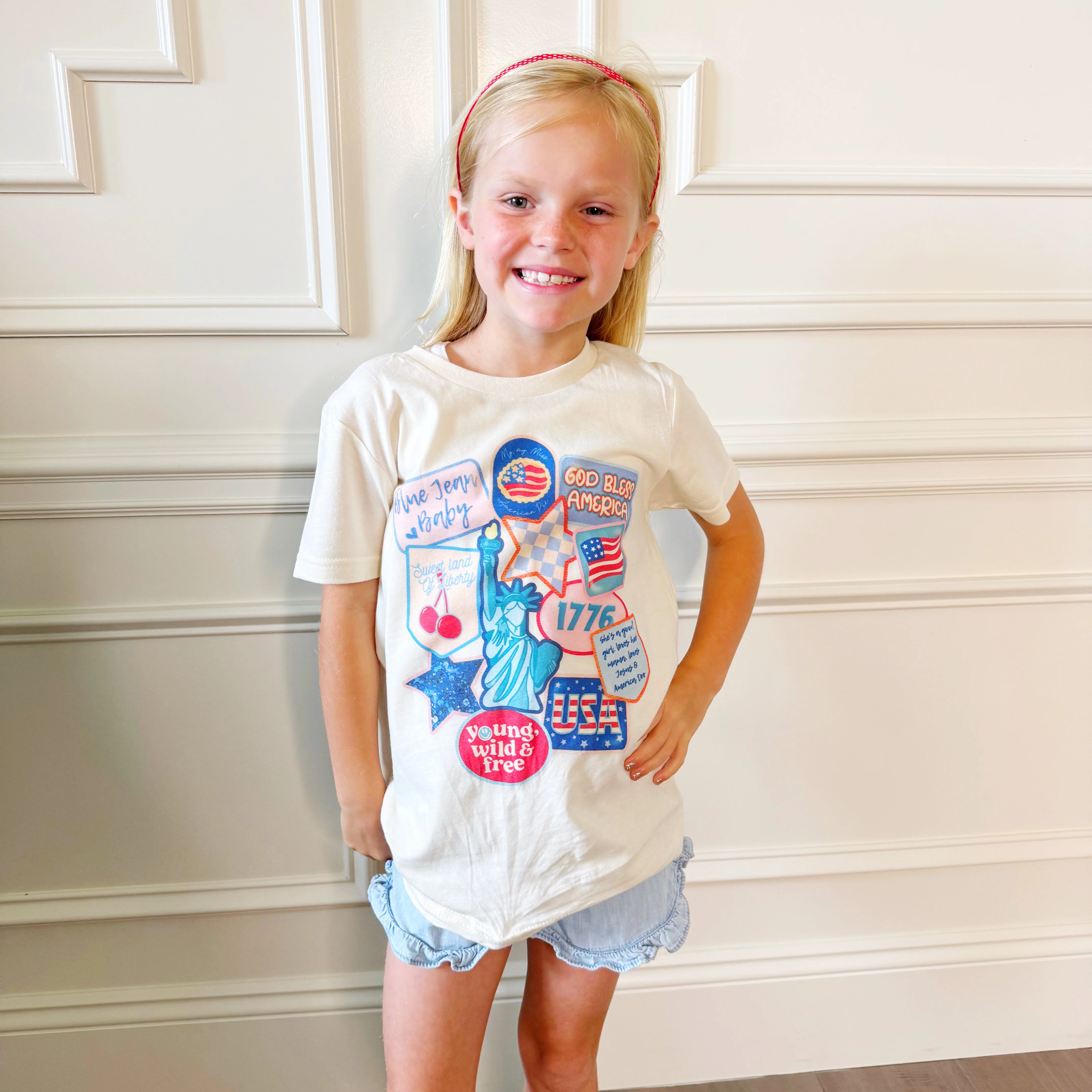 Patriotic Patch Youth & Adult Tee - Image 2