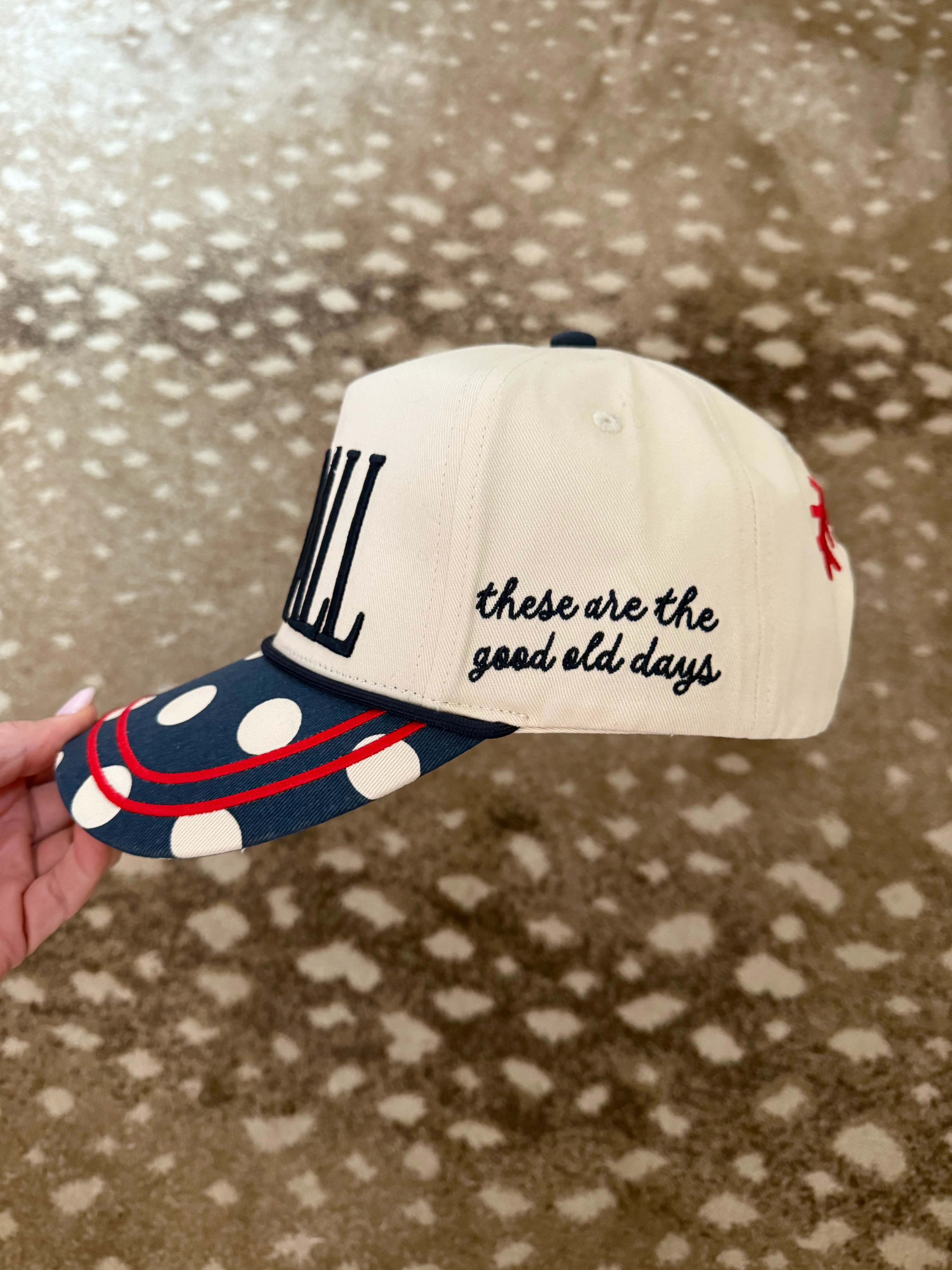 Polka Dot Baseball Hat-Pre Order! - Image 2