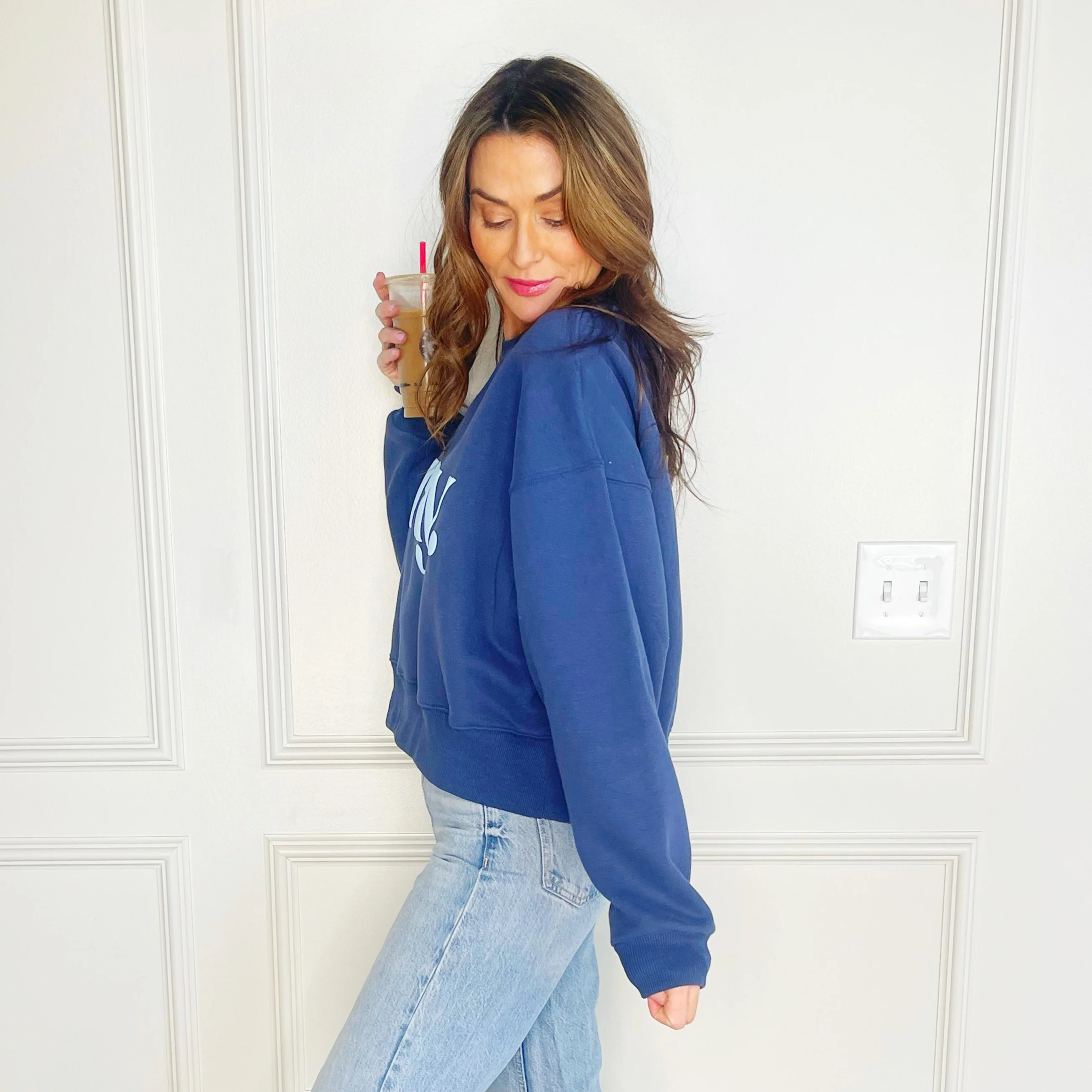 pray. Puff Crop Sweatshirt - Image 3