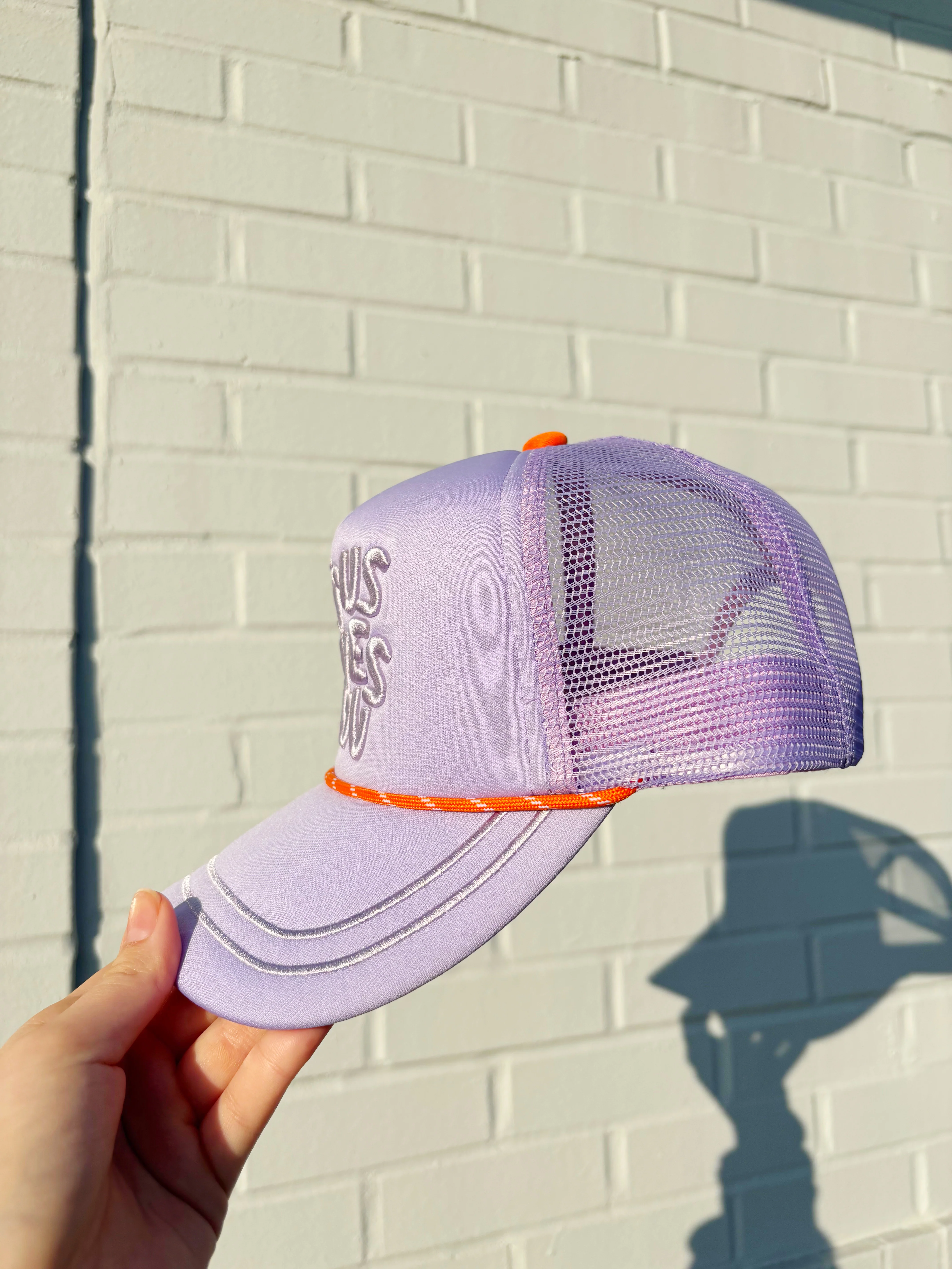 Purple Jesus Loves You Smiley Hat - Image 2
