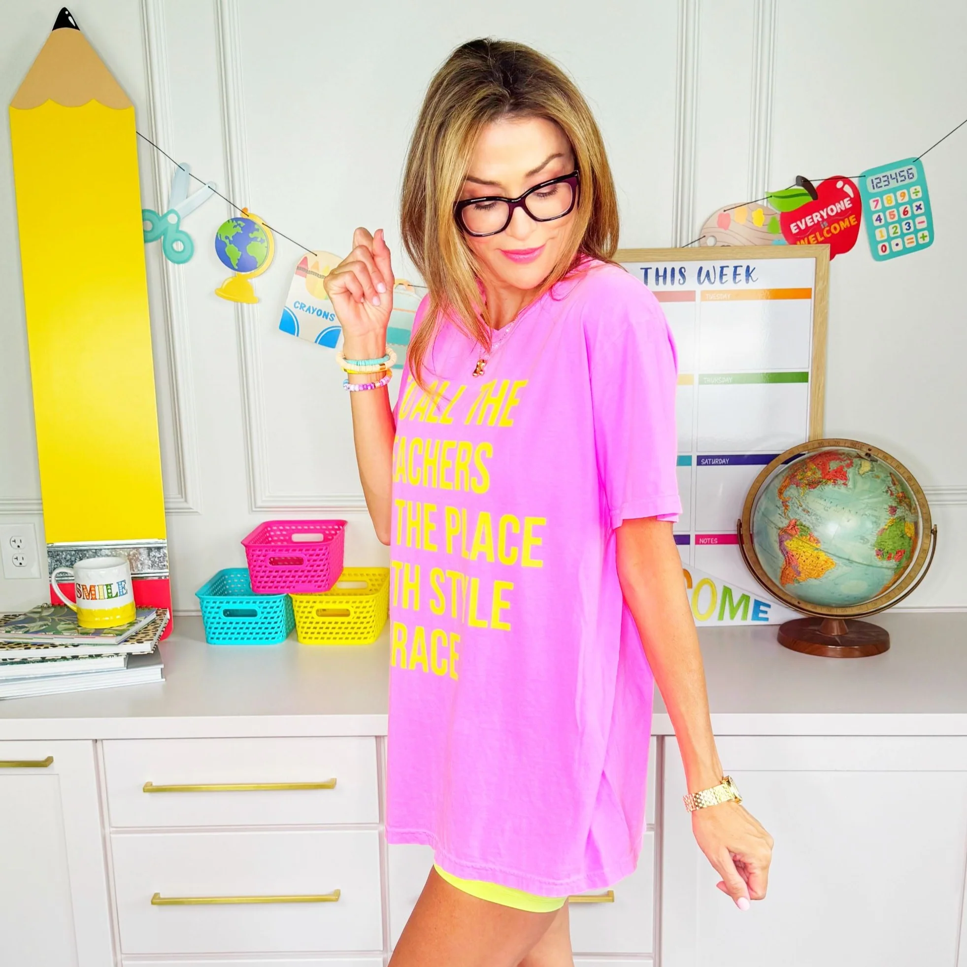 To All The Teachers In The Place Tee - Image 3
