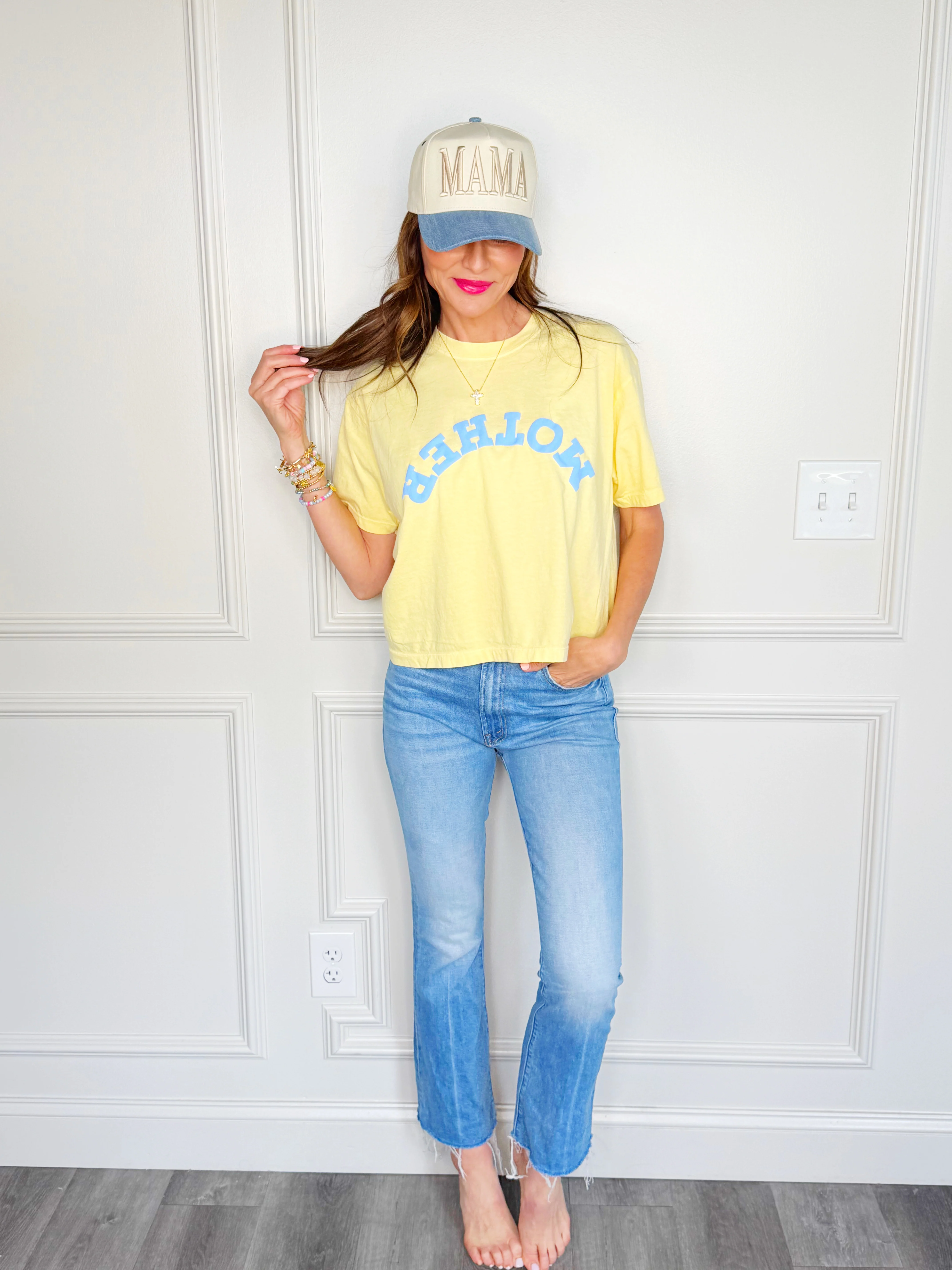 Upside-down Mother Puff Cropped Tee - Image 2